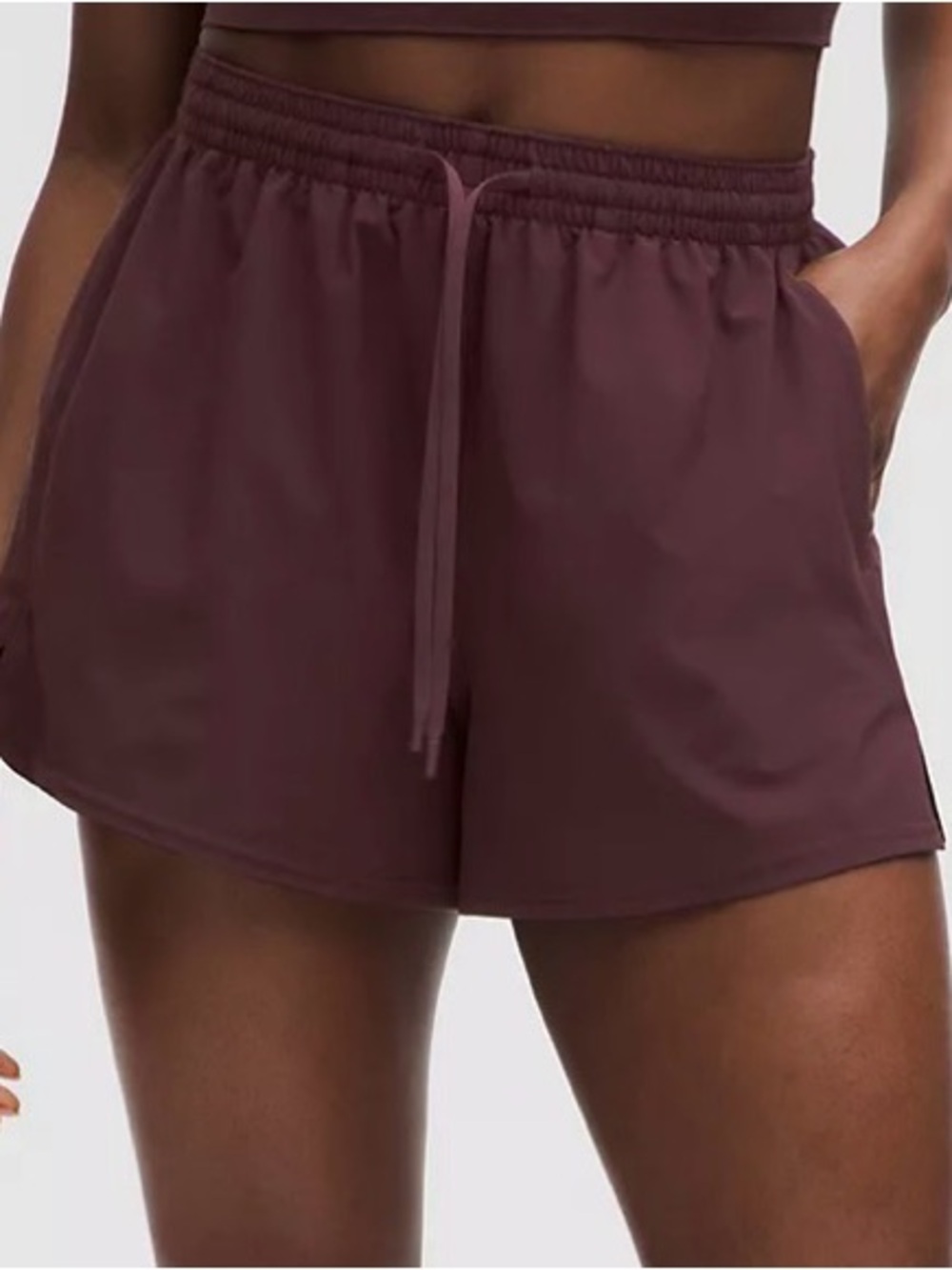 Lululemon Pace Rival Shorts in Goodnight Plum